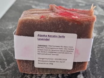 Alpaka Keratin Seife Lavendel