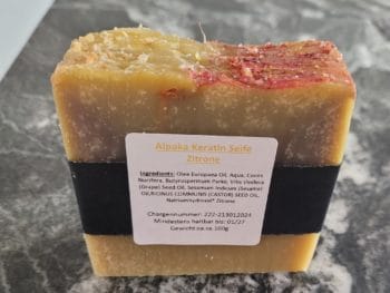 Alpaka Keratin Seife Zitrone