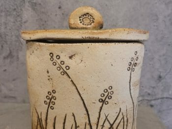Vorrats Behälter Ton Lavendel