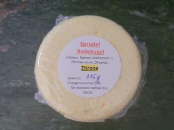 Badebombe Zitrone