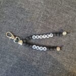 Schlüsselanhänger Schutzengel Bester Papa schwarz