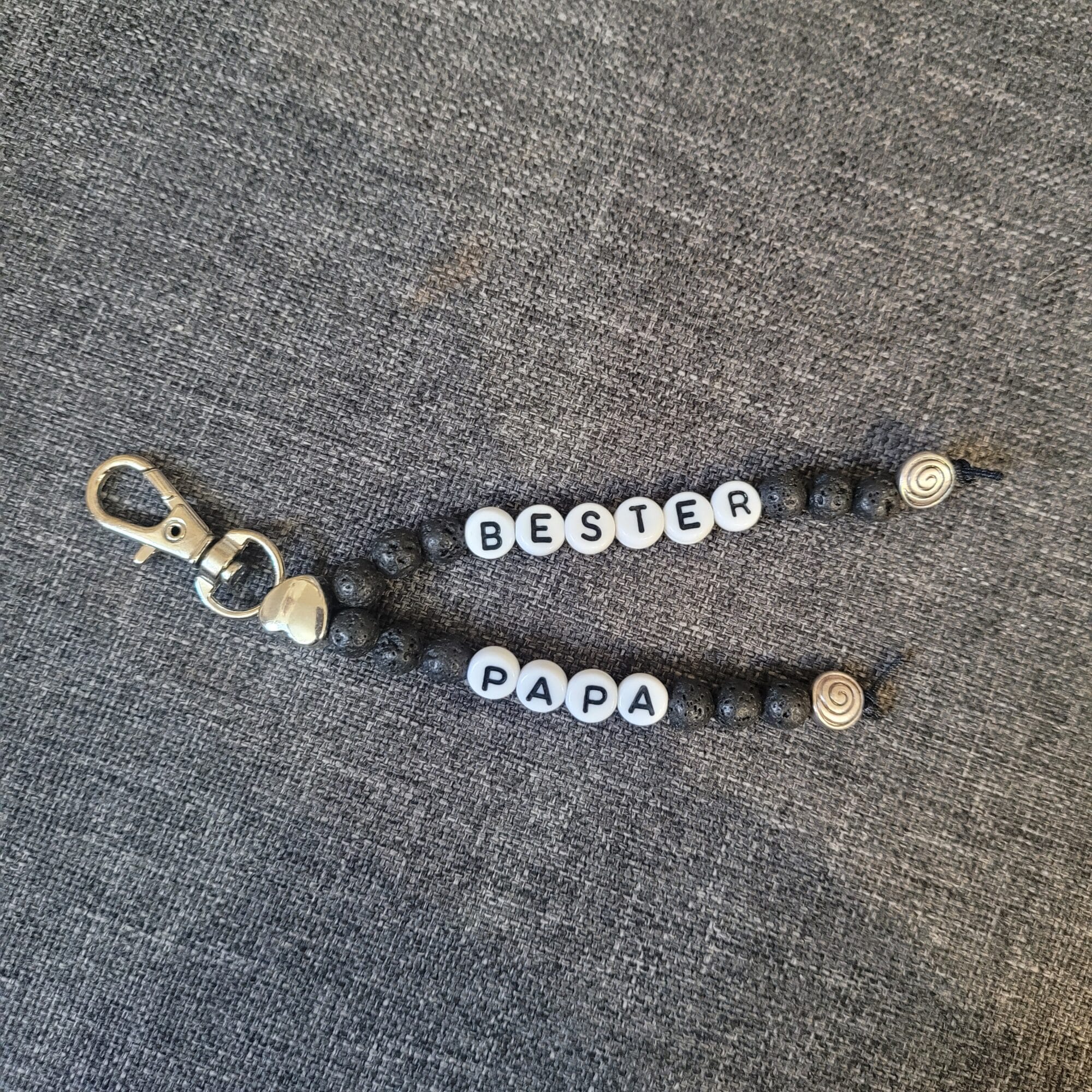 20250113_134506 Schlüsselanhänger Schutzengel Bester Papa schwarz